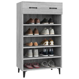 vidaXL Armoire à chaussures Gris béton 60x35x105 cm Bois d'ingénierie
