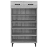 vidaXL Armoire à chaussures Gris béton 60x35x105 cm Bois d'ingénierie