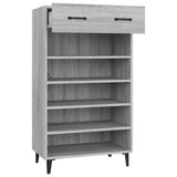 vidaXL Armoire à chaussures Gris béton 60x35x105 cm Bois d'ingénierie