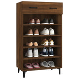 vidaXL Armoire à chaussures Gris béton 60x35x105 cm Bois d'ingénierie