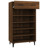 vidaXL Armoire à chaussures Gris béton 60x35x105 cm Bois d'ingénierie