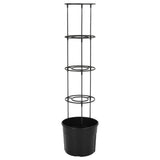 vidaXL Jardinière à tomate Anthracite Ø29,5x115 cm Polypropylène