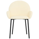 vidaXL Chaises à manger lot de 2 noir similicuir