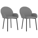 vidaXL Chaises à manger lot de 2 noir similicuir