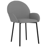 vidaXL Chaises à manger lot de 2 noir similicuir
