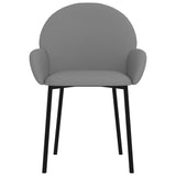vidaXL Chaises à manger lot de 2 noir similicuir