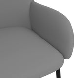 vidaXL Chaises à manger lot de 2 noir similicuir