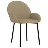 vidaXL Chaises à manger lot de 2 noir similicuir