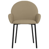vidaXL Chaises à manger lot de 2 noir similicuir