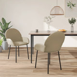 vidaXL Chaises à manger lot de 2 noir similicuir
