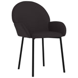 vidaXL Chaises à manger lot de 2 noir similicuir