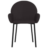 vidaXL Chaises à manger lot de 2 noir similicuir