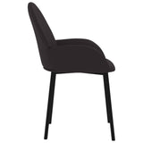 vidaXL Chaises à manger lot de 2 noir similicuir