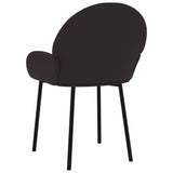 vidaXL Chaises à manger lot de 2 noir similicuir