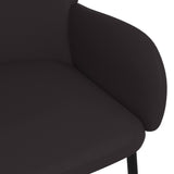 vidaXL Chaises à manger lot de 2 noir similicuir