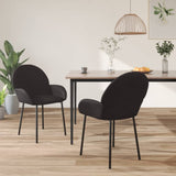 vidaXL Chaises à manger lot de 2 noir similicuir (plusieurs options disponibles)