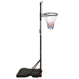 vidaXL Support de basket-ball Transparent 216-250 cm Polycarbonate