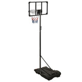 vidaXL Support de basket-ball Transparent 216-250 cm Polycarbonate