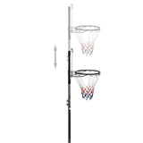 vidaXL Support de basket-ball Transparent 216-250 cm Polycarbonate