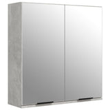 vidaXL Ensemble d'armoires de salle de bain 3 pcs gris béton