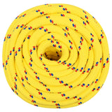 vidaXL Corde de bateau Jaune 16 mm 250 m Polypropylène