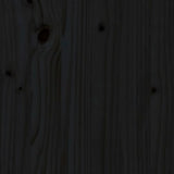 vidaXL Cadre de lit Noir 160x200 cm Bois massif
