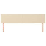 vidaXL Têtes de lit 2 pcs Crème 80x5x78/88 cm Tissu