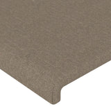 vidaXL Têtes de lit 2 pcs Taupe 90x5x78/88 cm Tissu