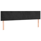 vidaXL Têtes de lit 2 pcs Noir 90x5x78/88 cm Velours
