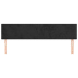 vidaXL Têtes de lit 2 pcs Noir 90x5x78/88 cm Velours