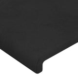 vidaXL Têtes de lit 2 pcs Noir 90x5x78/88 cm Velours