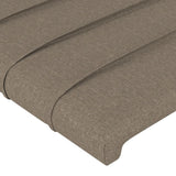 vidaXL Tête de lit Taupe 80x5x78/88 cm Tissu