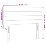 vidaXL Tête de lit Taupe 80x5x78/88 cm Tissu