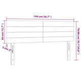 vidaXL Têtes de lit 2 pcs Bleu 72x5x78/88 cm Tissu