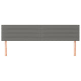vidaXL Têtes de lit 2 pcs Gris foncé 90x5x78/88 cm Tissu
