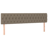 vidaXL Têtes de lit 2 pcs Taupe 90x7x78/88 cm Tissu