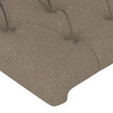 vidaXL Têtes de lit 2 pcs Taupe 90x7x78/88 cm Tissu