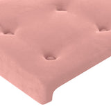 vidaXL Tête de lit Rose 100x5x78/88 cm Velours