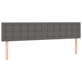 vidaXL Têtes de lit 2 pcs Gris 80x5x78/88 cm Similicuir