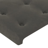 vidaXL Têtes de lit 2 pcs Gris foncé 100x5x78/88 cm Velours