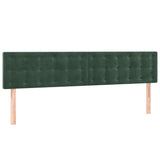 vidaXL Têtes de lit 2 pcs Vert foncé 100x5x78/88 cm Velours