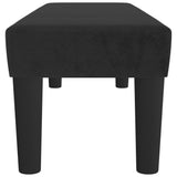 vidaXL Banc Noir 100x30x30 cm Velours