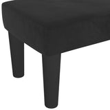 vidaXL Banc Noir 100x30x30 cm Velours