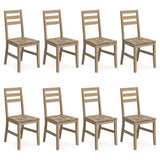 vidaXL Chaises à manger lot de 2 bois d'acacia solide