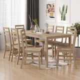 vidaXL Chaises à manger lot de 2 bois d'acacia solide