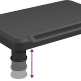 vidaXL Support de moniteur Noir 38x24x10,5 cm