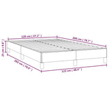 vidaXL Cadre de lit Cappuccino 120x200 cm Similicuir