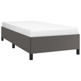 vidaXL Cadre de lit Gris 90x200 cm Similicuir