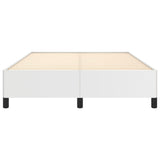 vidaXL Cadre de lit Blanc 140x190 cm Similicuir