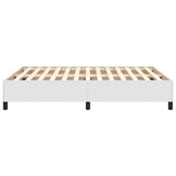vidaXL Cadre de lit Blanc 140x190 cm Similicuir